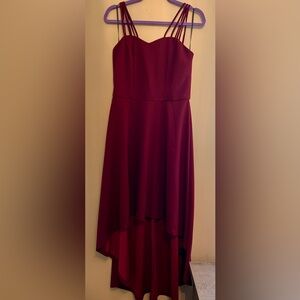 DRESSTELLS Women's Hi-Low Spaghetti Strap Dress